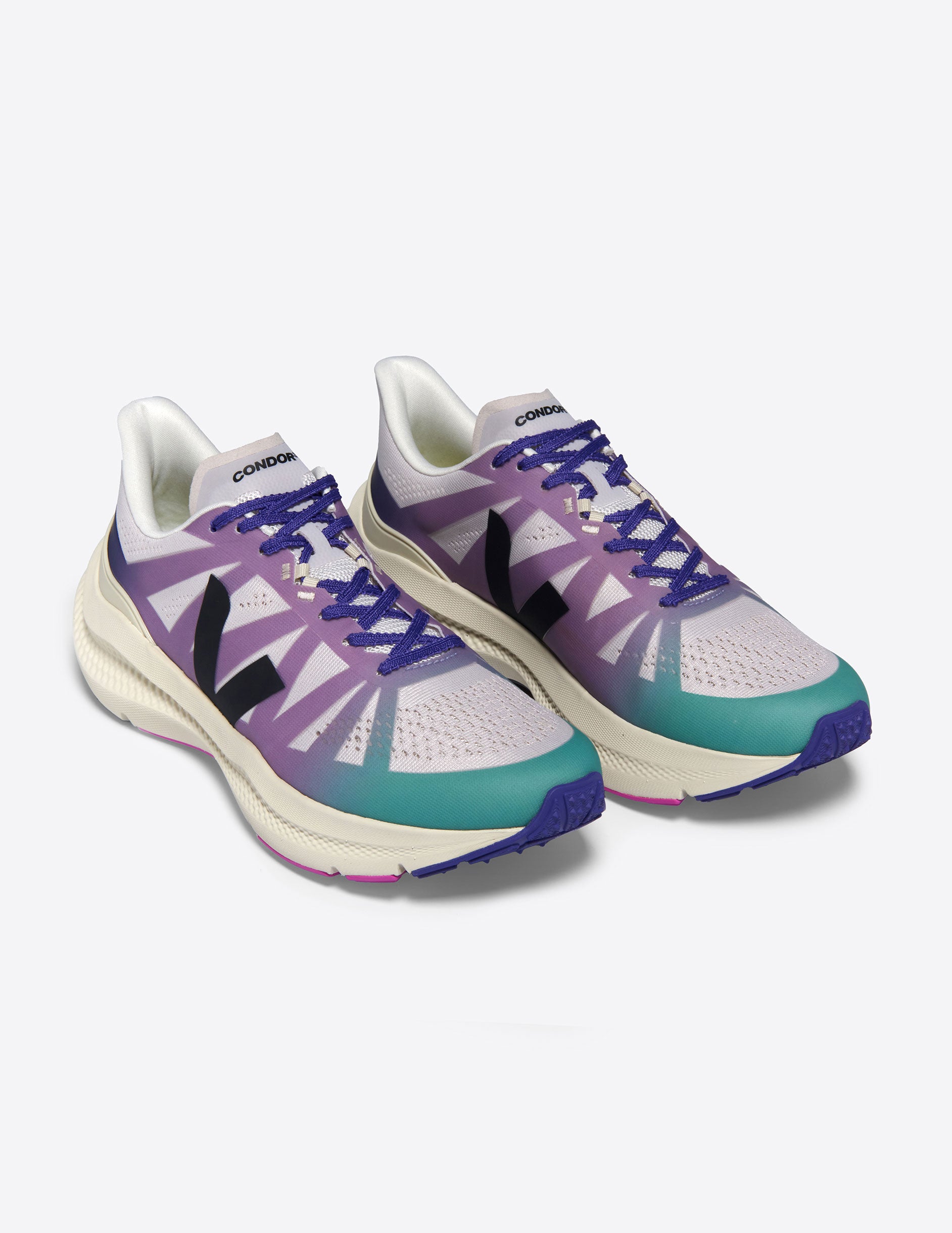 purple and blue veja sneaker