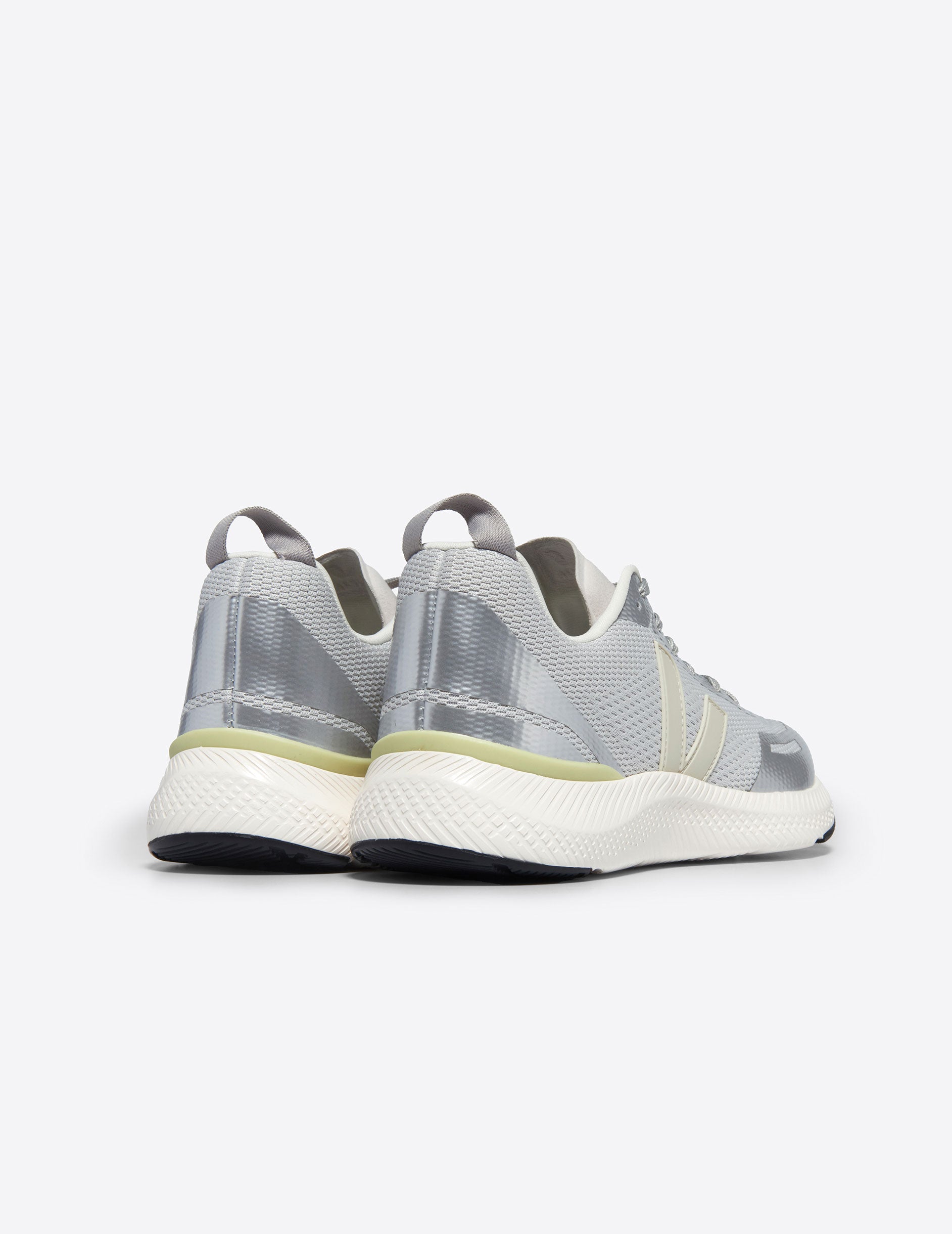 gray and sliver veja sneaker