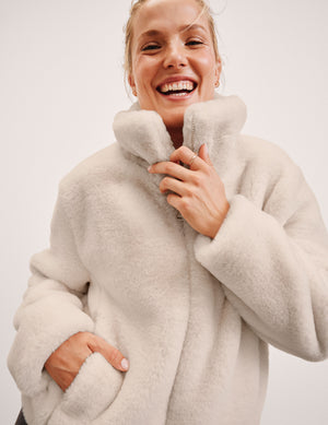 On The List Faux Fur Jacket