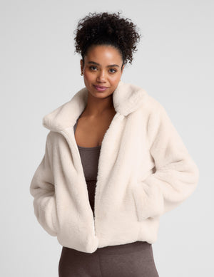 On The List Faux Fur Jacket