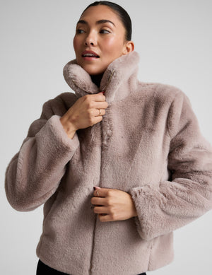On The List Faux Fur Jacket