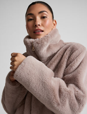 On The List Faux Fur Jacket
