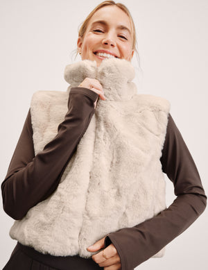 On The List Faux Fur Vest