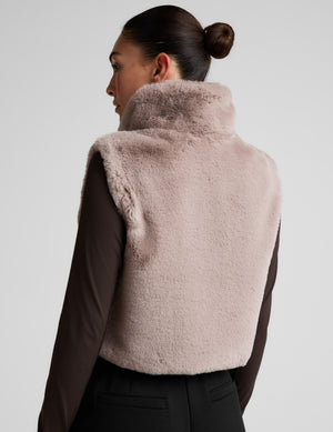 On The List Faux Fur Vest