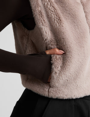 On The List Faux Fur Vest
