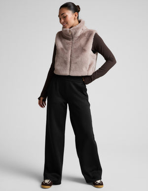 On The List Faux Fur Vest