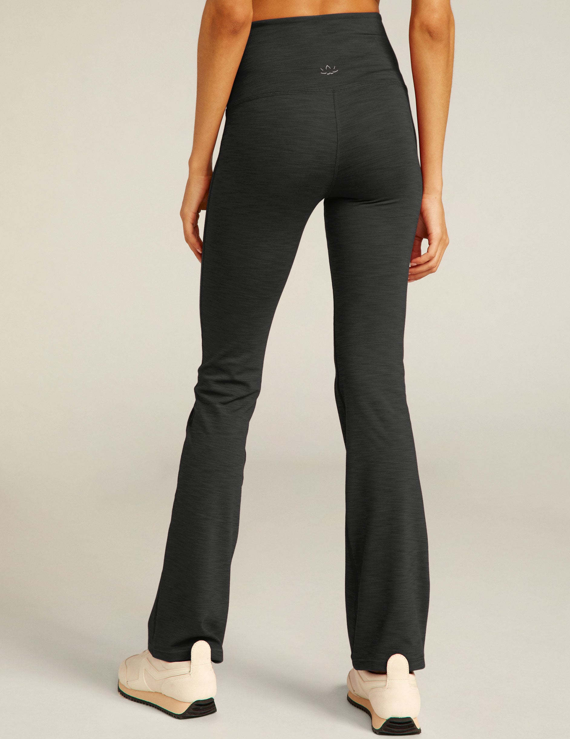  Beyond Yoga Women's Heather Rib All Day Flare Pants, Black  Heather, M : Clothing, Shoes & Jewelry