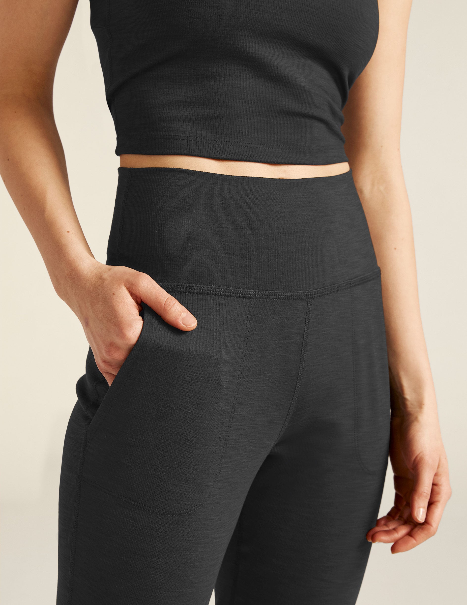 Heather Rib Midi Jogger Beyond Yoga