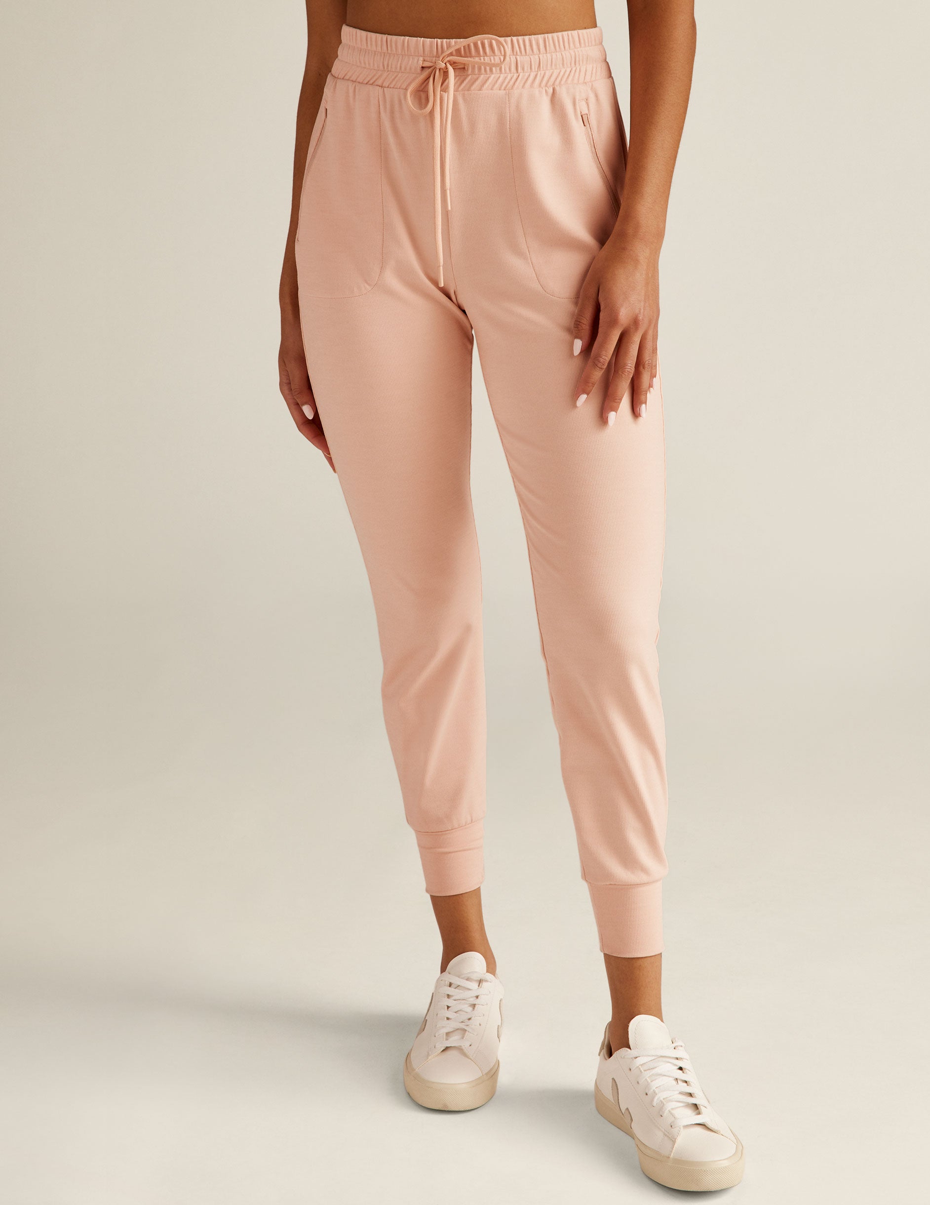 Heather Rib Street Jogger