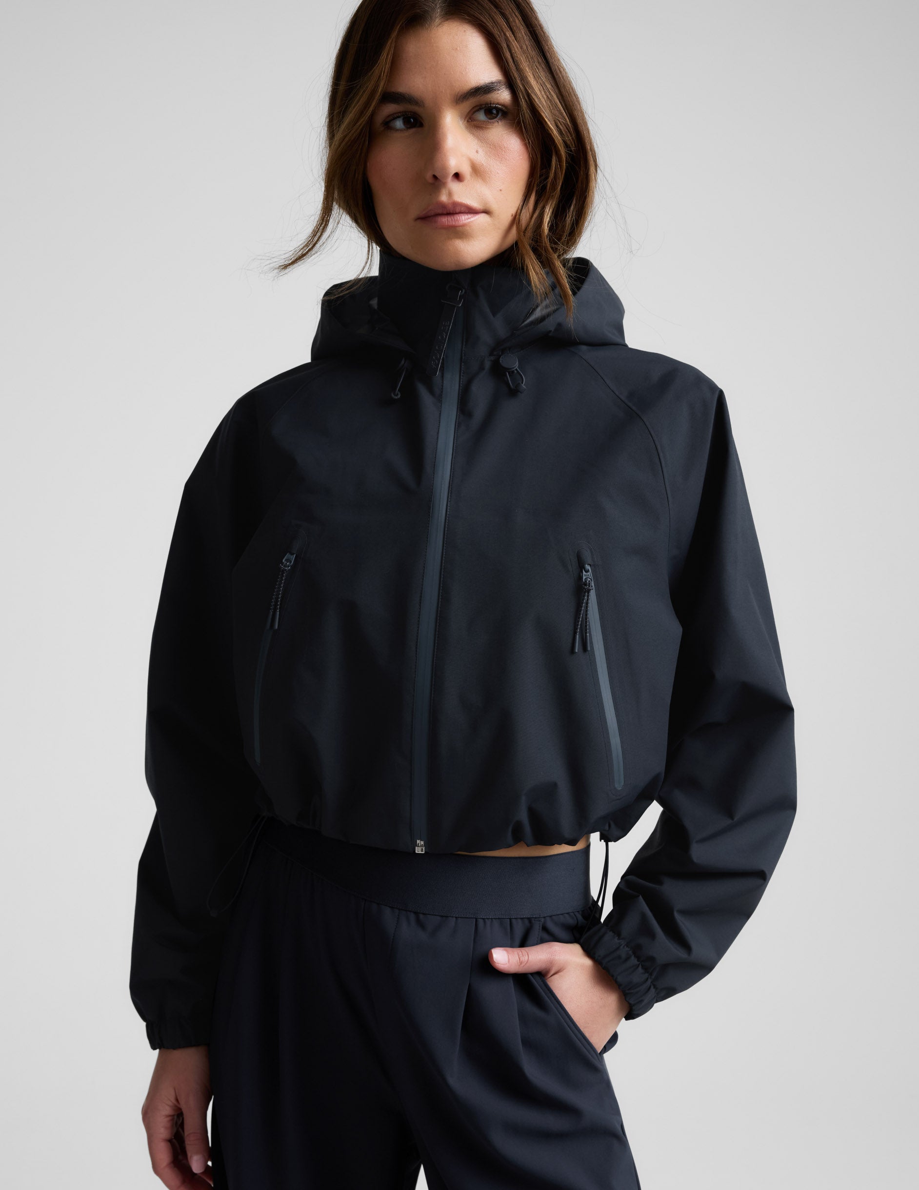 Rain Or Shine Adjustable Hooded Jacket | Beyond Yoga