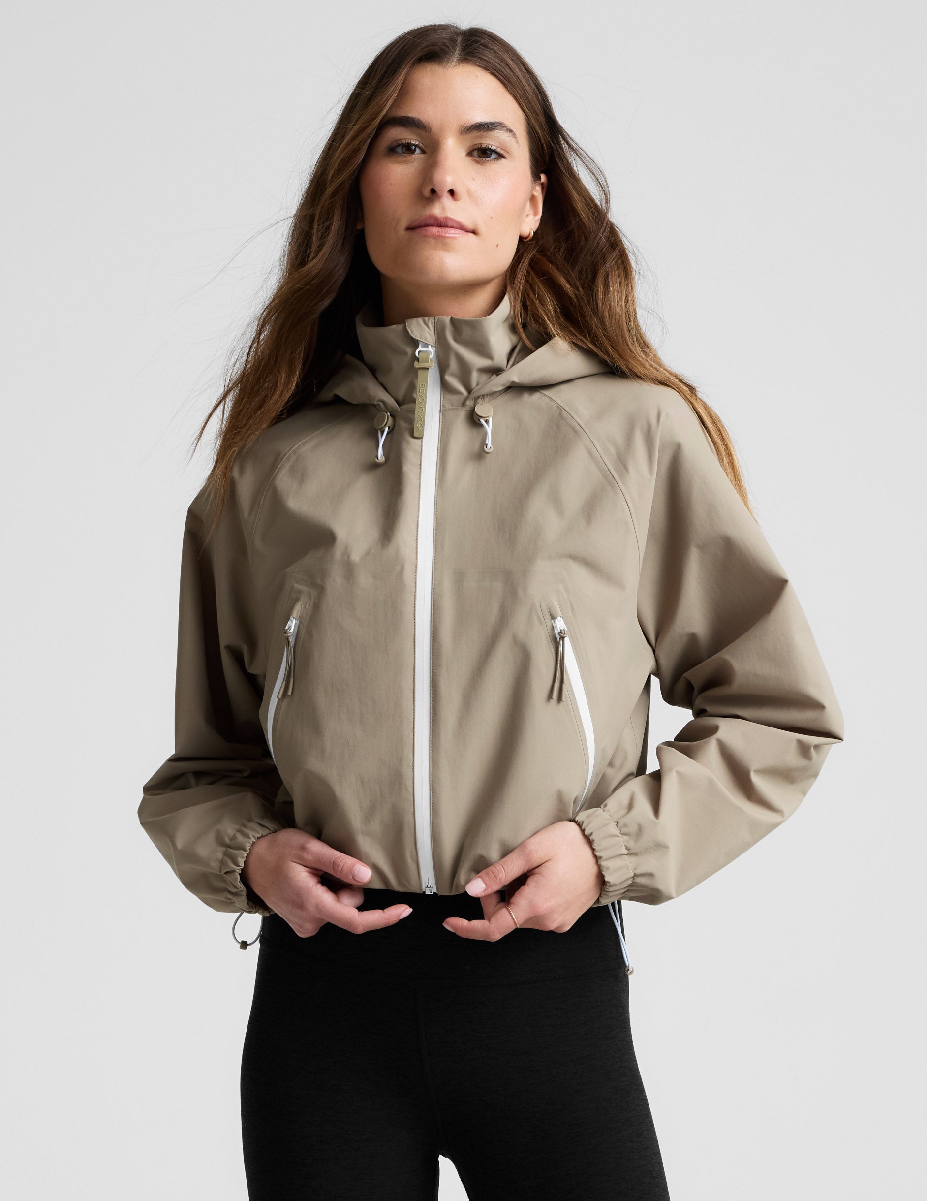 Rain Or Shine Adjustable Hooded Jacket | Beyond Yoga