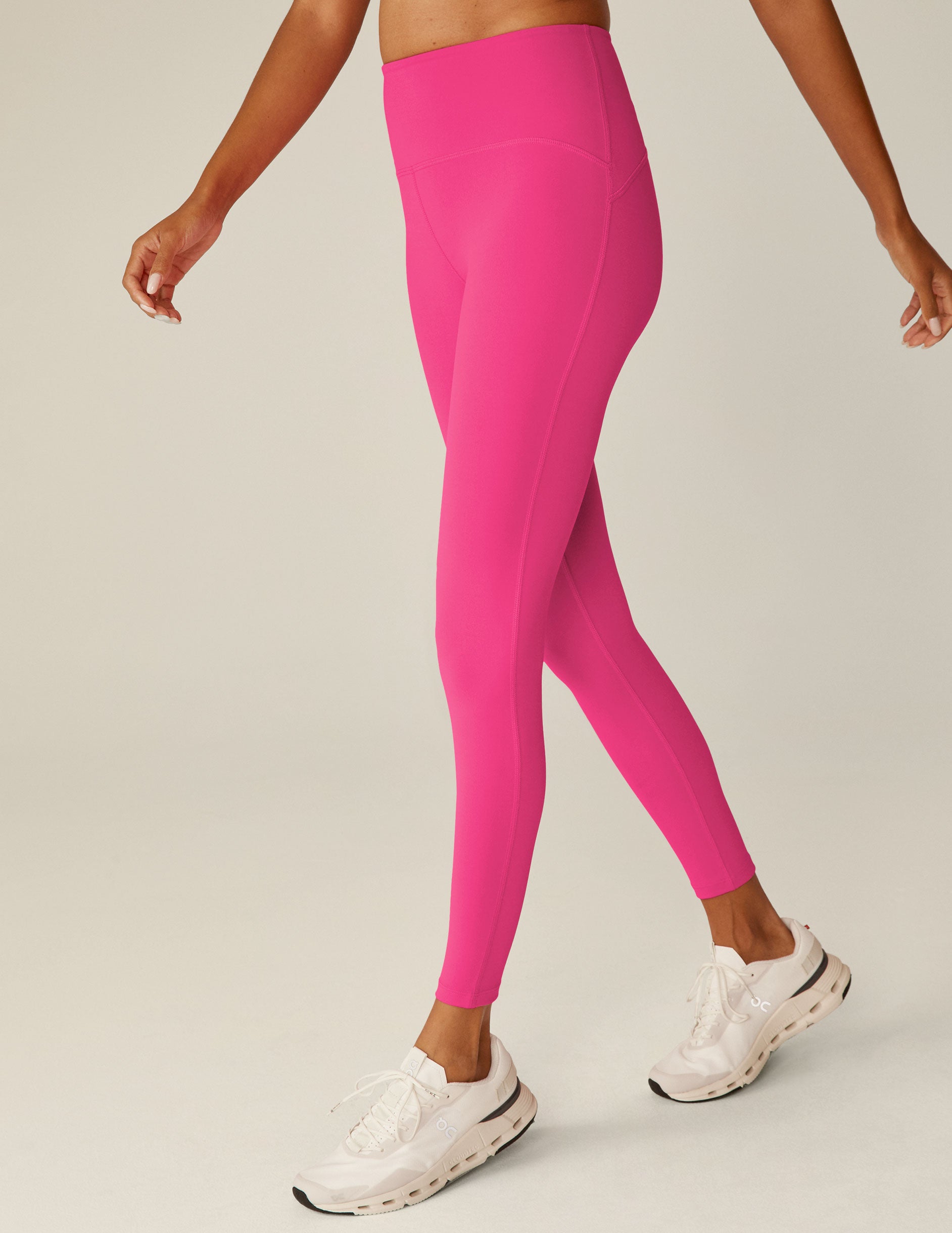 Weekender High Rise Midi Legging Upf 50 Plus – Splash of Pink