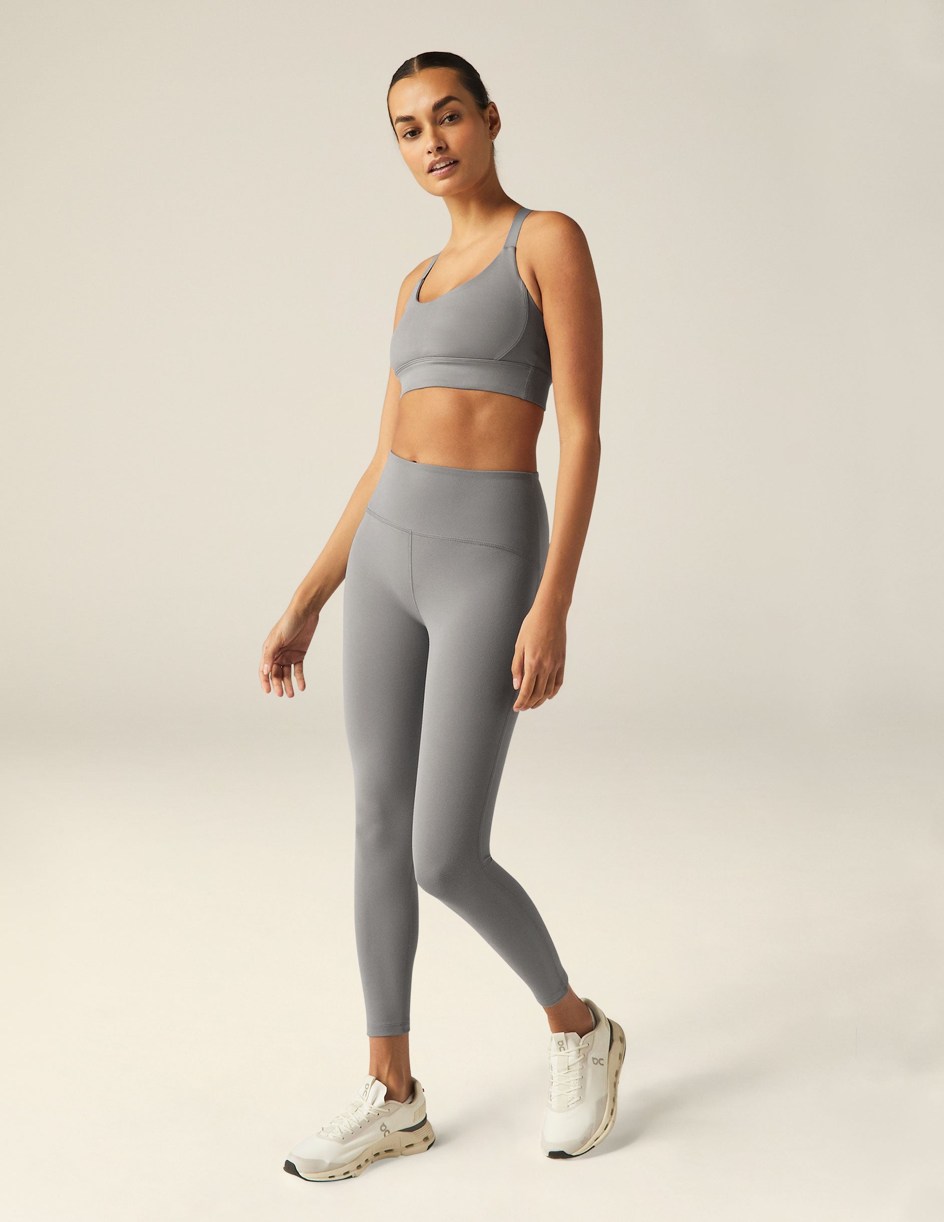 gray powerbeyond midi leggings. 