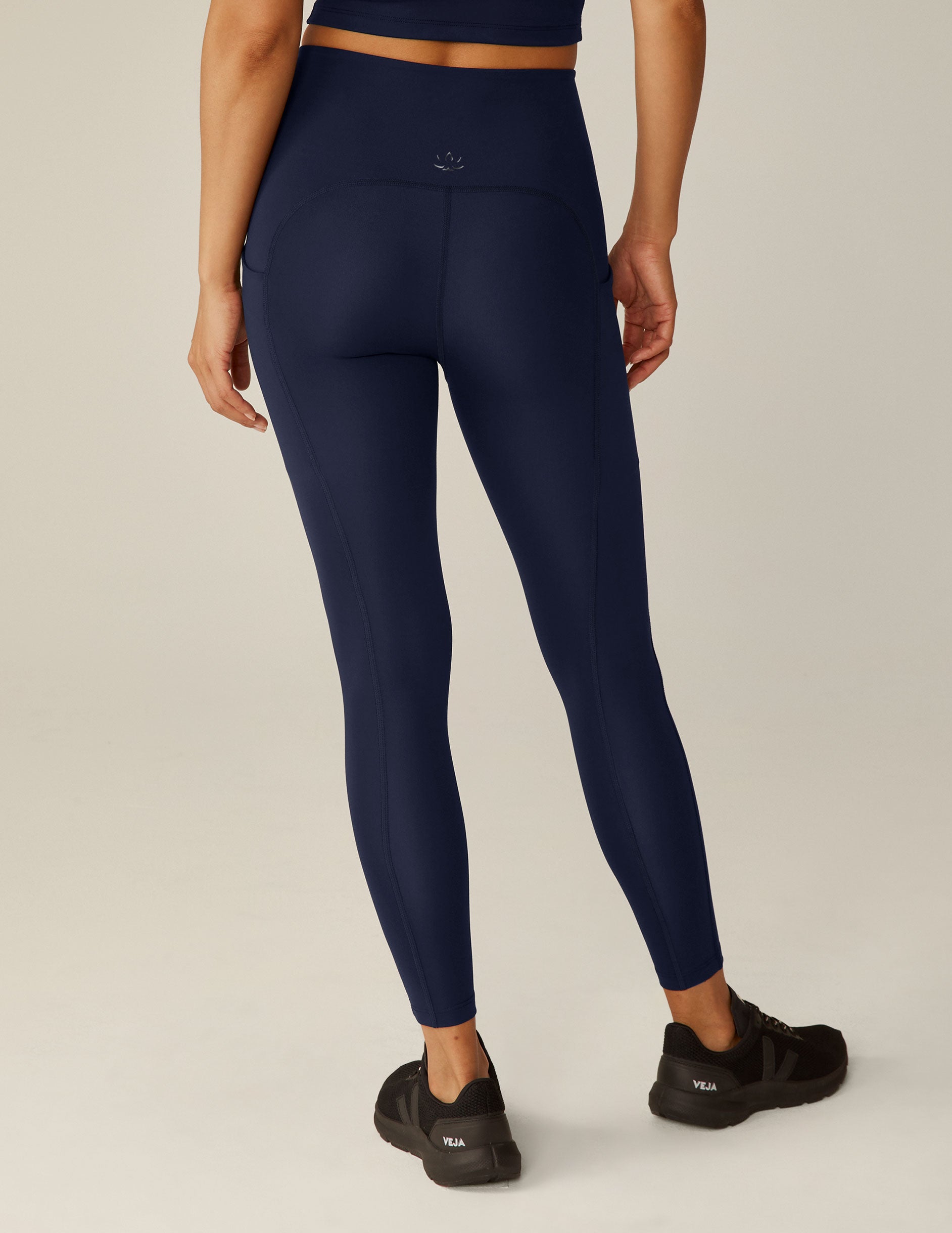 blue pocket midi legging