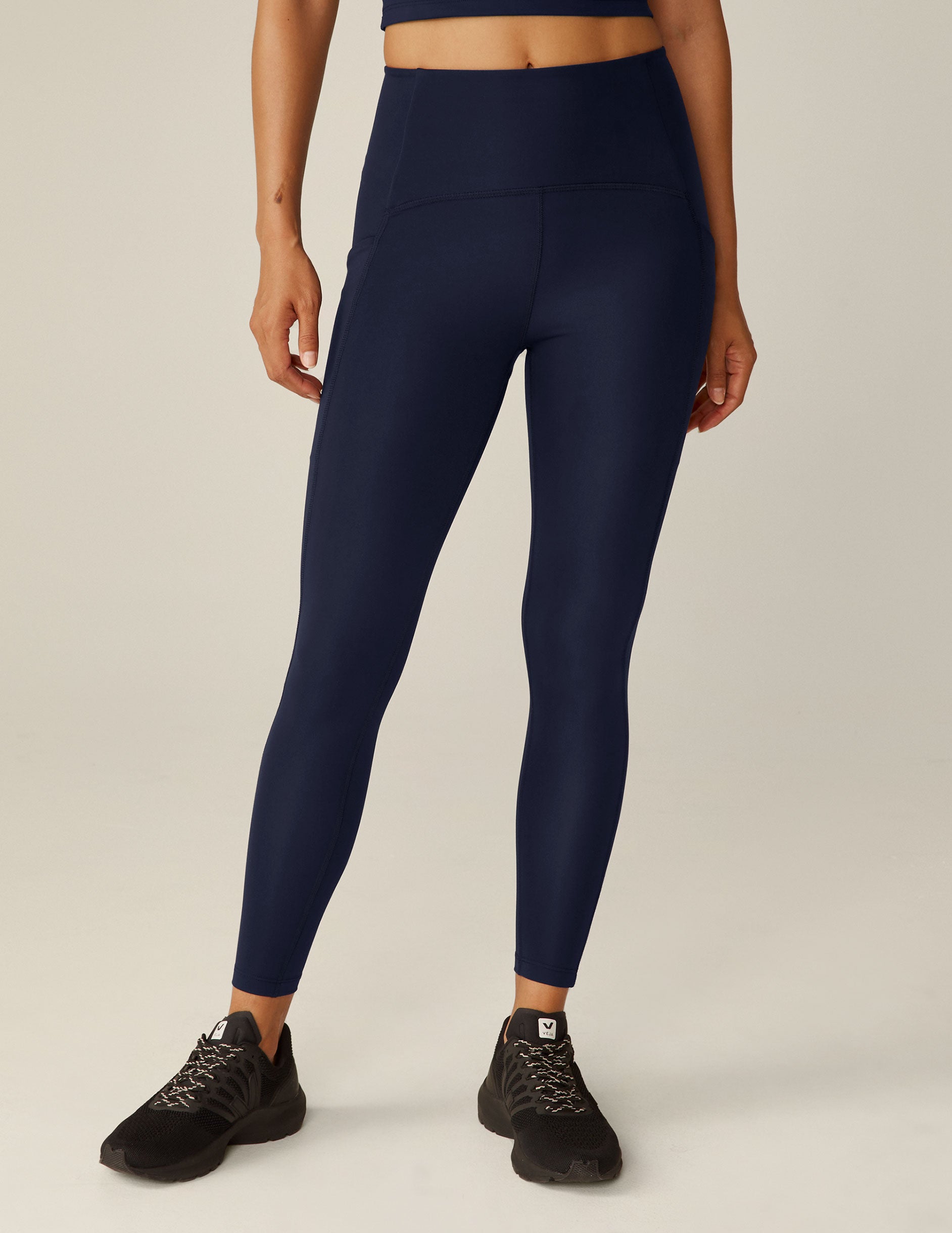 blue pocket midi legging