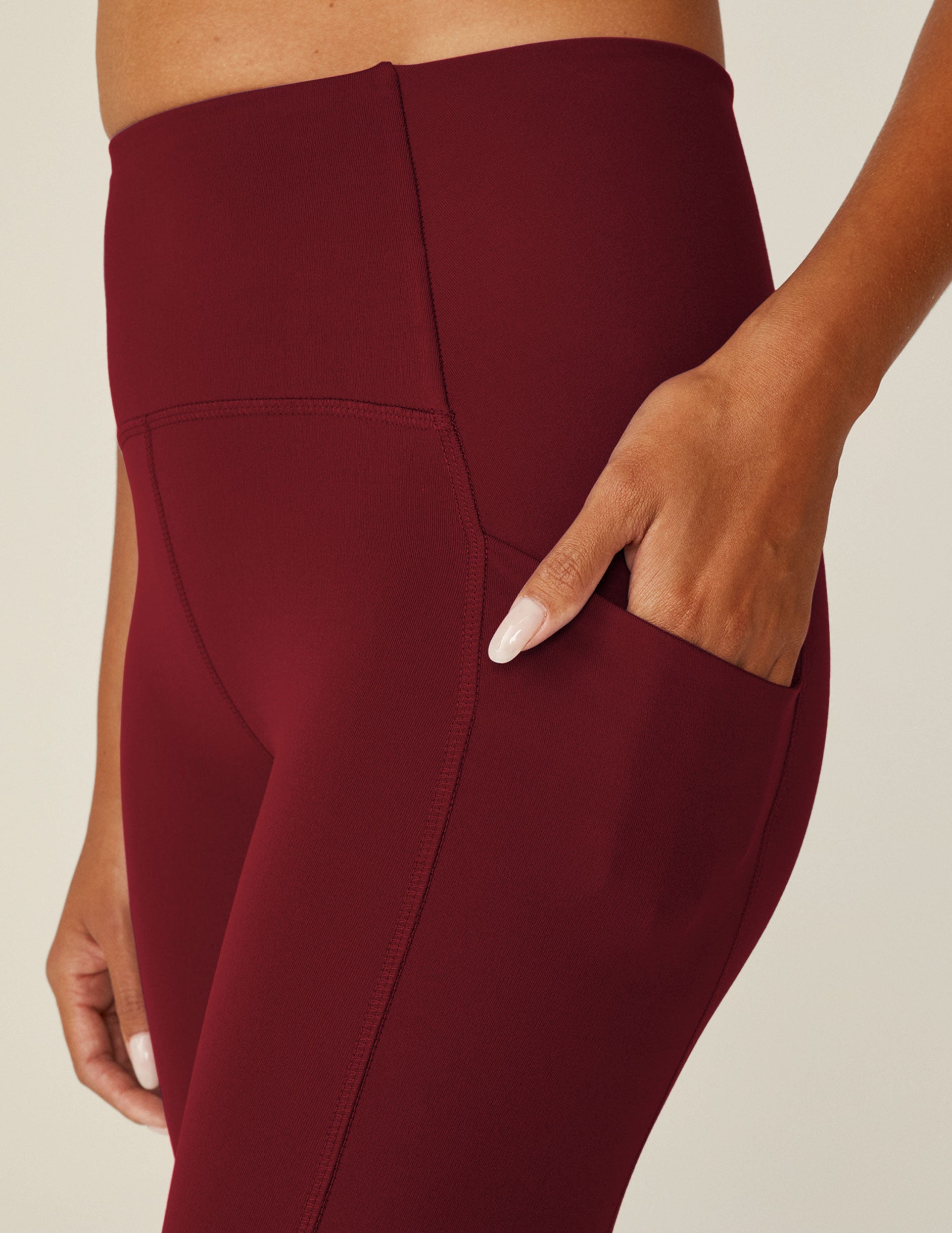 red powerbeyond pocket midi leggings. 