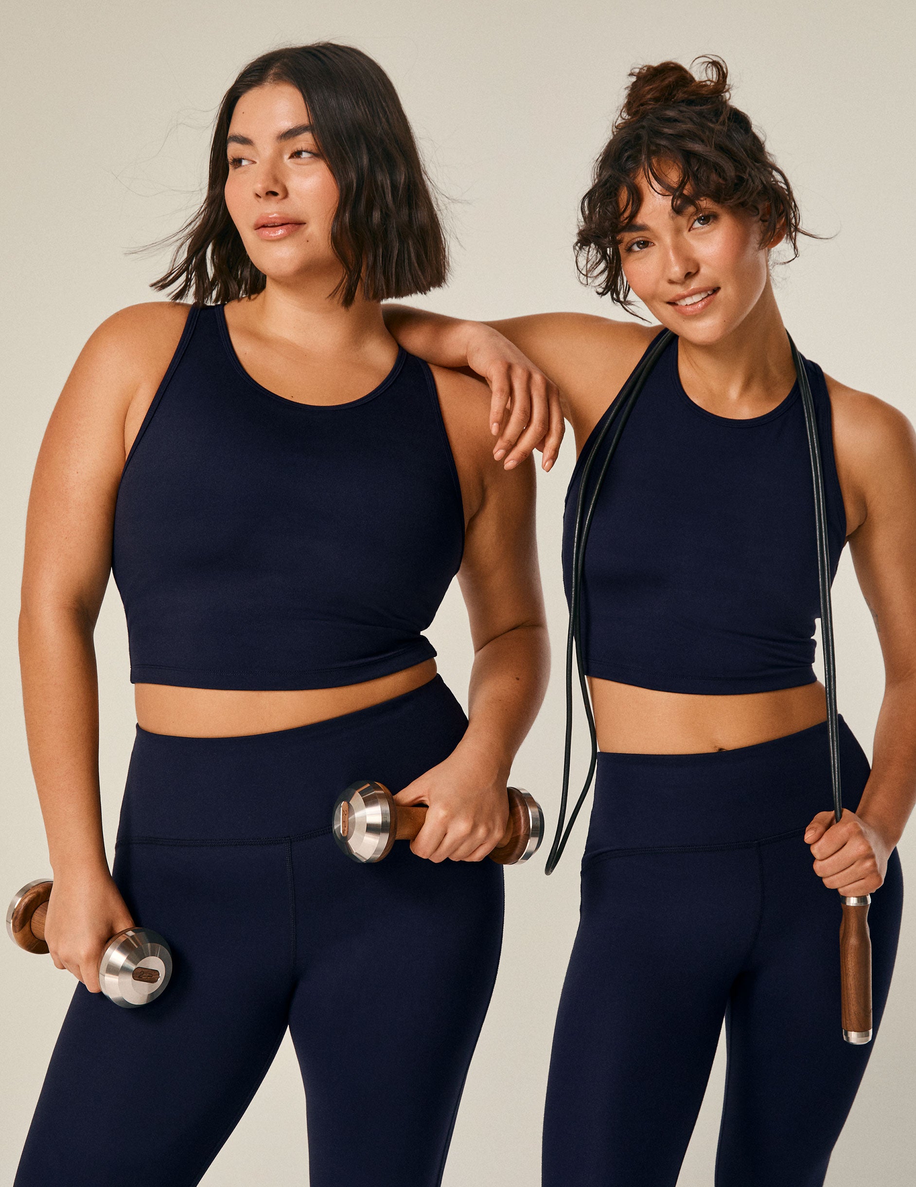 dark navy cropped tank