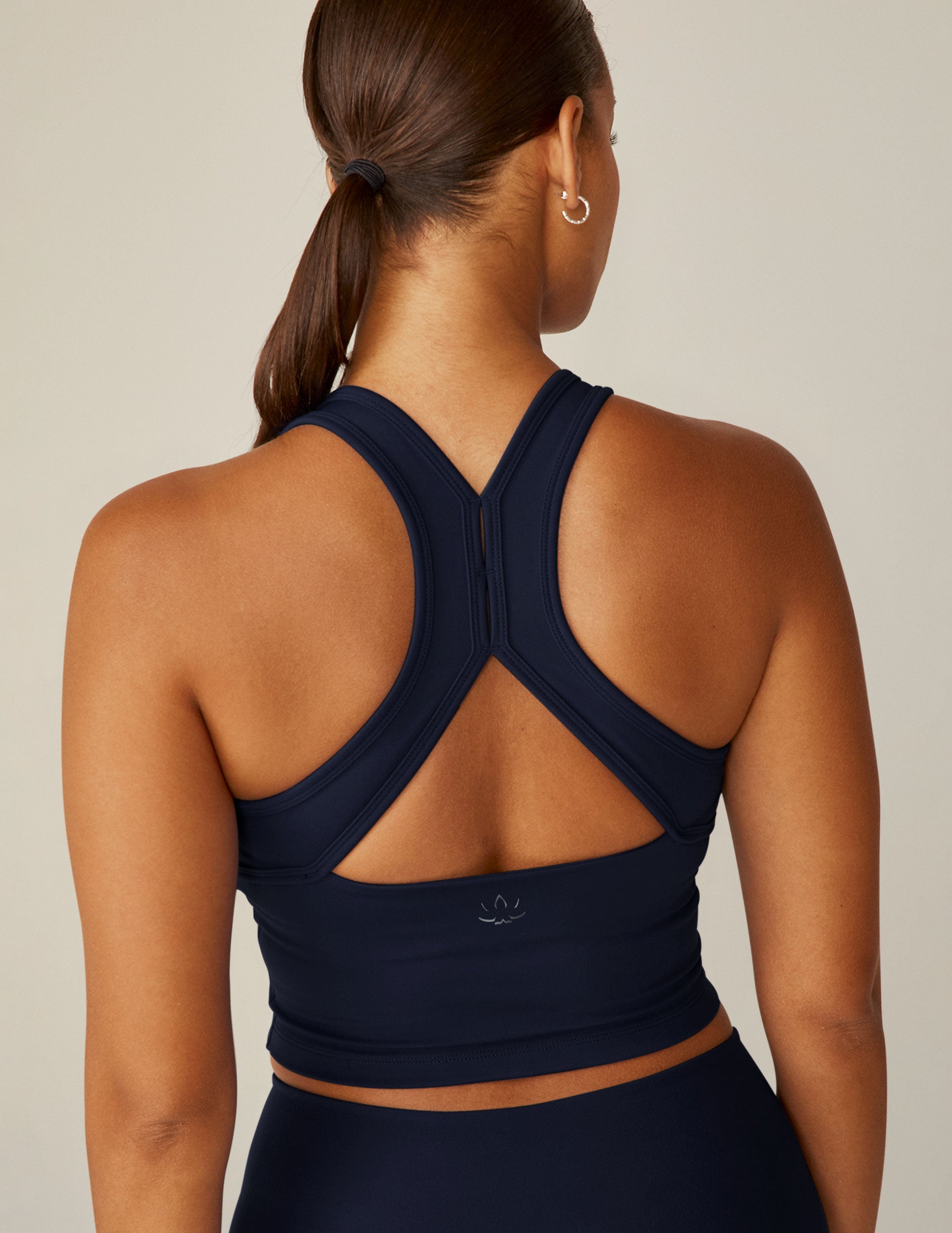 dark navy cropped tank