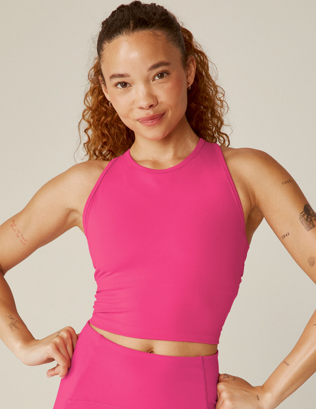 GetUSCart- Dragon Fit Women Sleeveless Yoga Tops Workout Cool T-Shirt  Running Short Tank Crop Tops (White, Small)