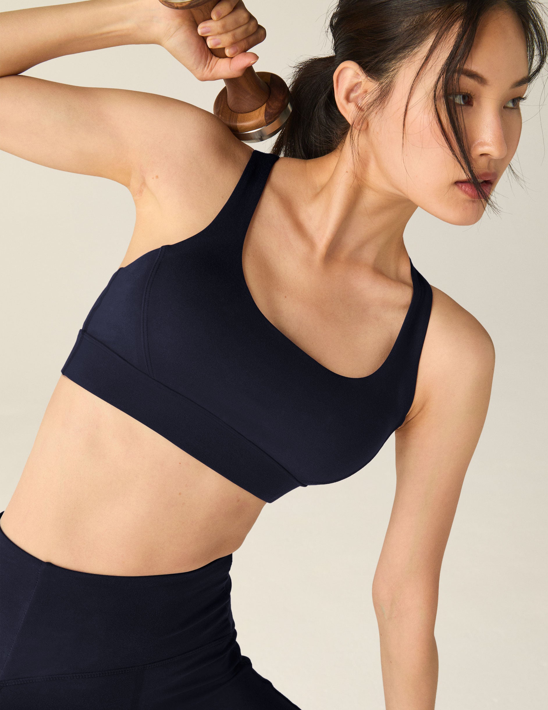 dark blue sport bra