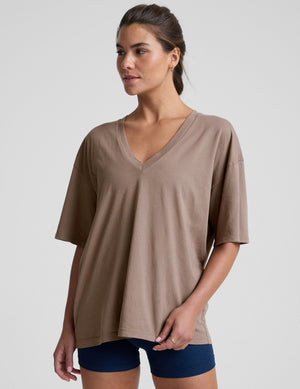 Oversized V-neck Tee
