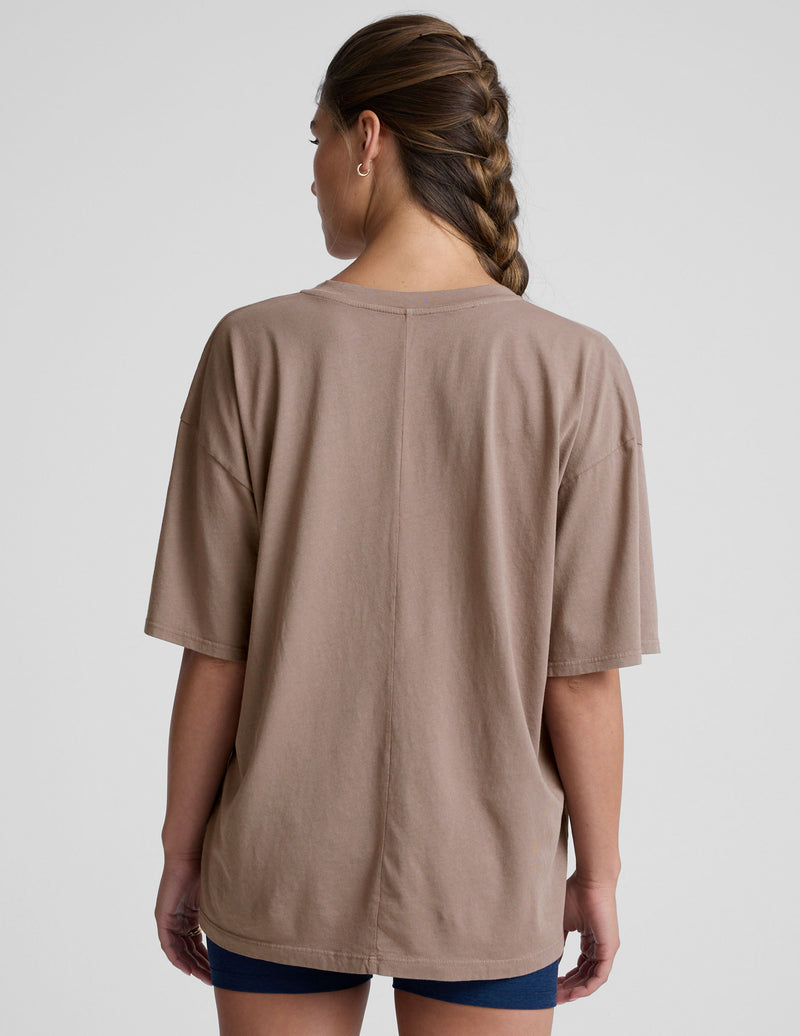 Oversized V-neck Cotton Tee