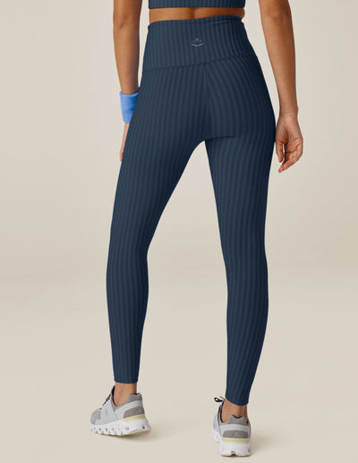 Striped Jacquard Caught In The Midi High Waisted Legging Image 5