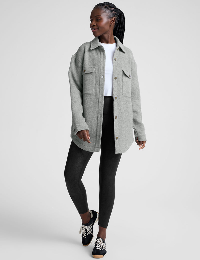 Insulated Wool Shirt Jacket