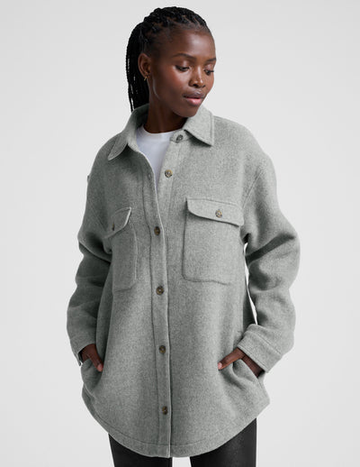 Insulated Wool Shirt Jacket