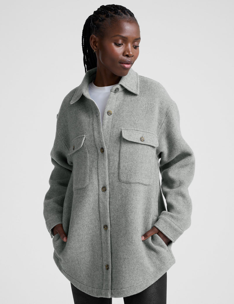 Insulated Wool Shirt Jacket