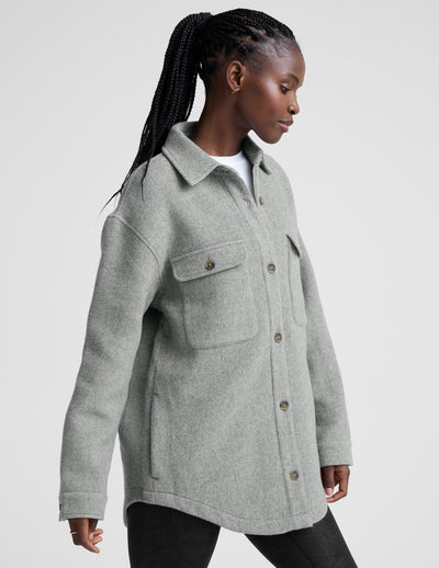 Insulated Wool Shirt Jacket