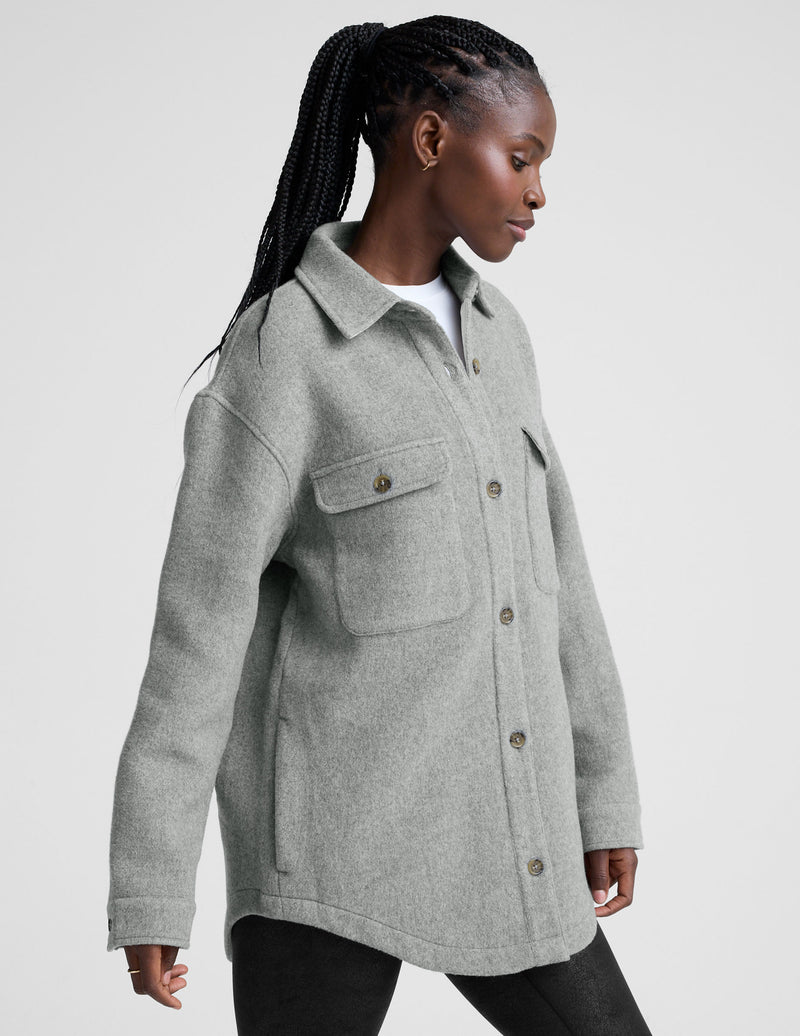 Insulated Wool Shirt Jacket