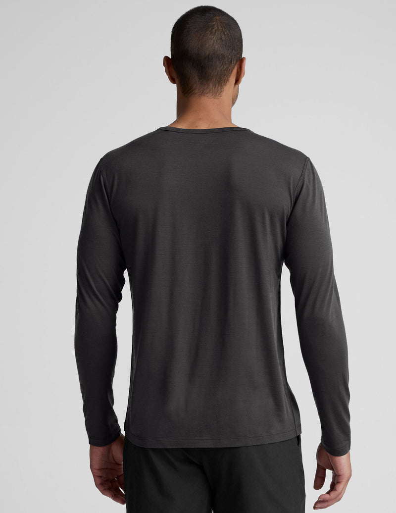 Merino Wool Men's Long Sleeve Crew