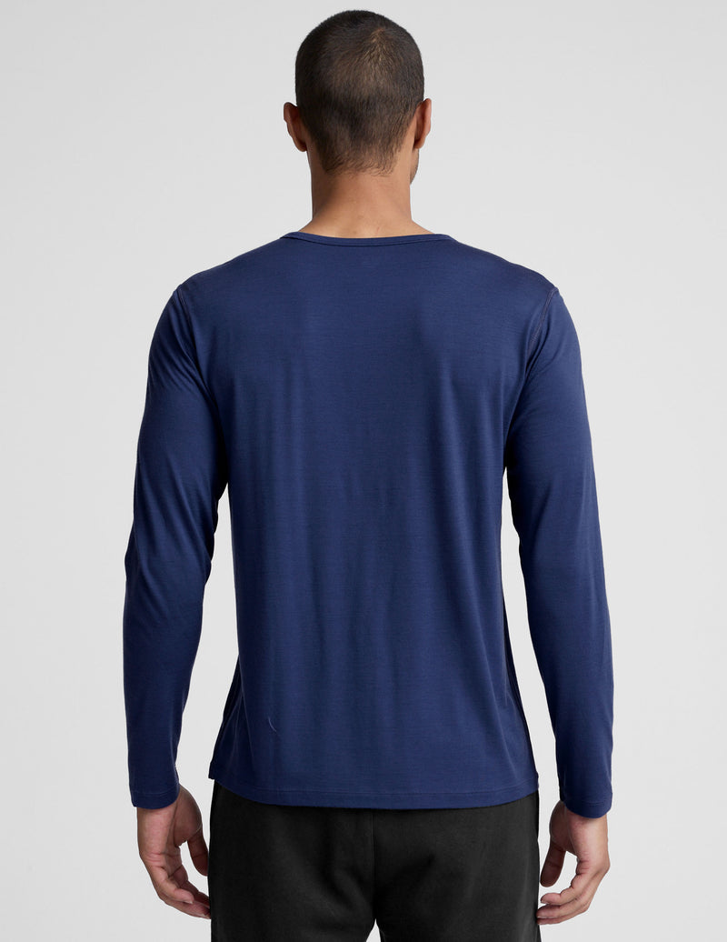 Merino Wool Men's Long Sleeve Crew