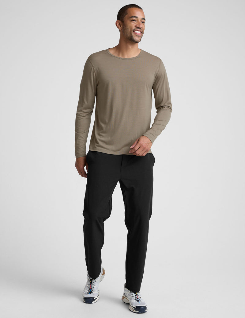 Merino Wool Men's Long Sleeve Crew