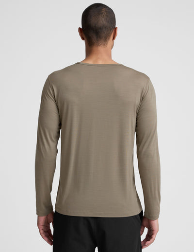 Merino Wool Men's Long Sleeve Crew