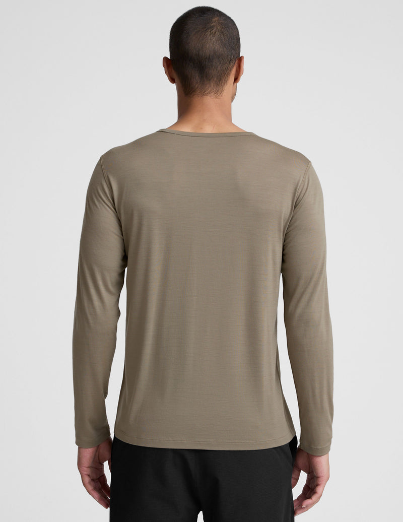Merino Wool Men's Long Sleeve Crew