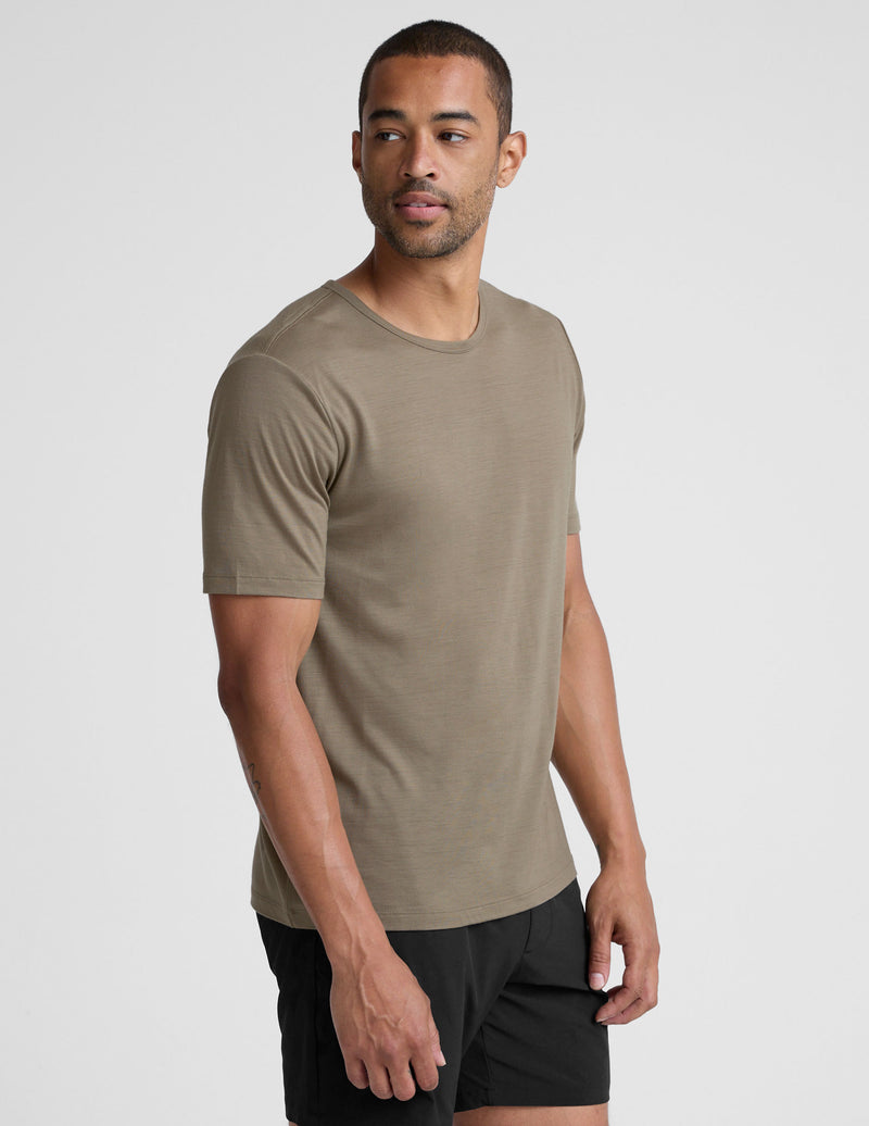 Merino Wool Men's Short Sleeve Crew