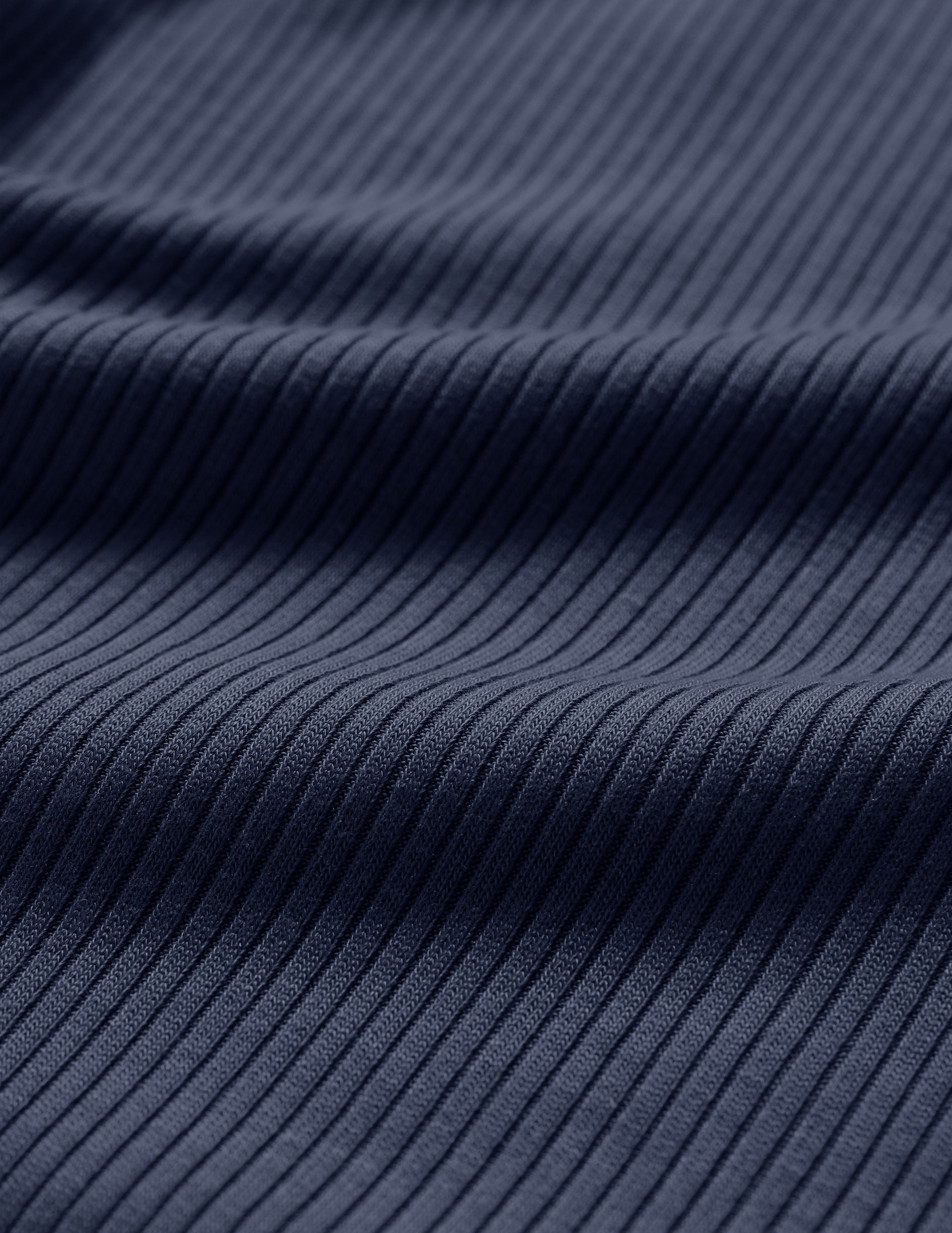 blue ribbed fabric. 