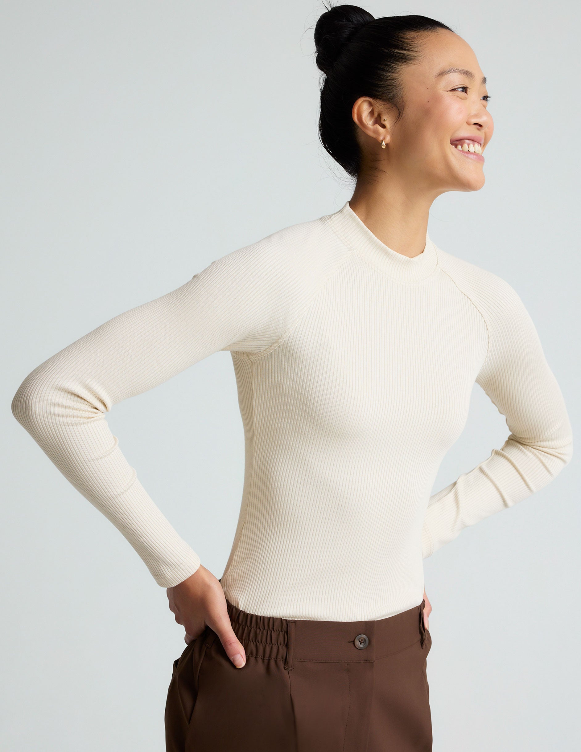 Thumbnail of Contours Mock Neck Long Length Top