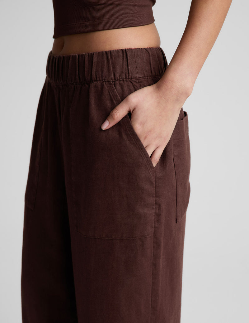 SoftWash Linen Easy Wide Leg Pant 31"