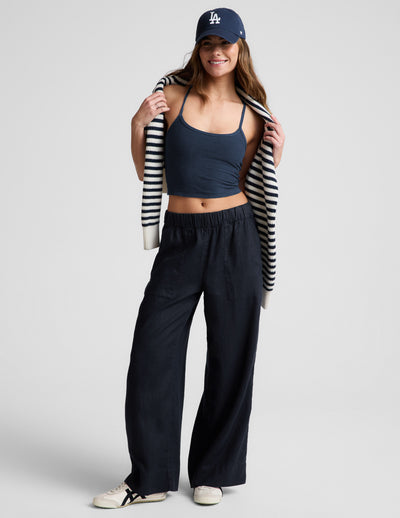 SoftWash Linen Easy Wide Leg Pant 31"