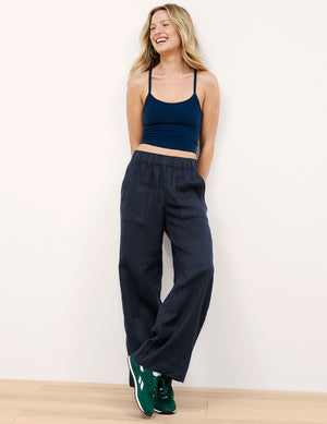 SoftWash Linen Easy Wide Leg Pant 31