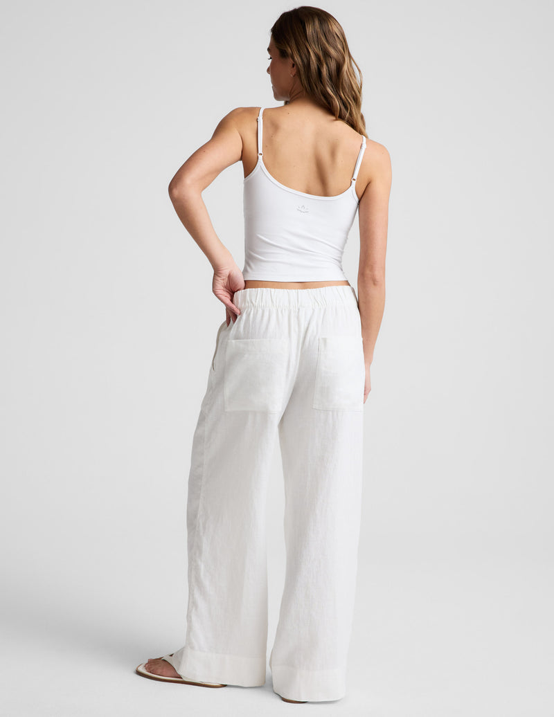 SoftWash Linen Easy Wide Leg Pant 29"