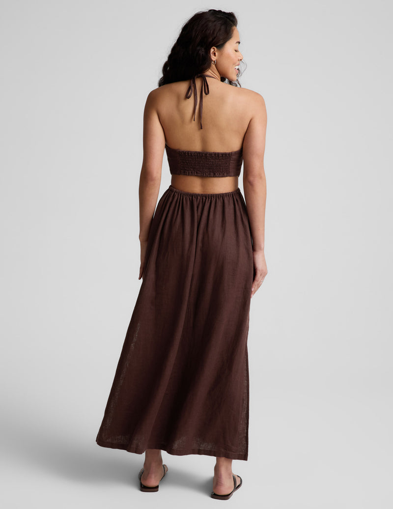 SoftWash Linen Halter Dress