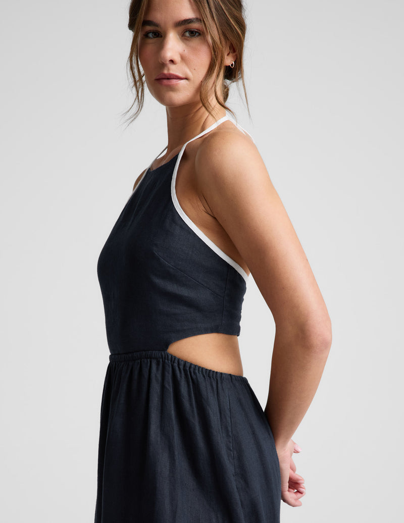SoftWash Linen Halter Dress