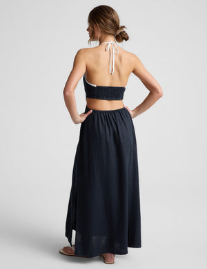 SoftWash Linen Halter Dress | Beyond Yoga SoftWash Linen Halter Dress | Beyond Yoga