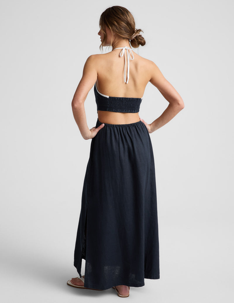 SoftWash Linen Halter Dress