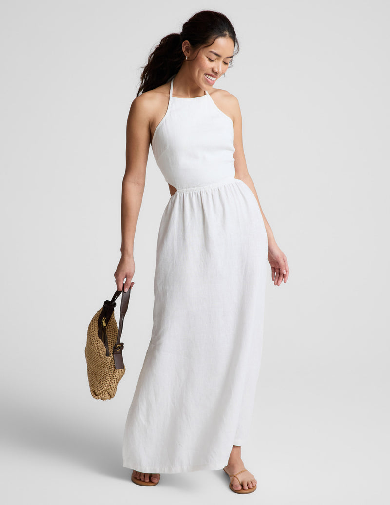 SoftWash Linen Halter Dress