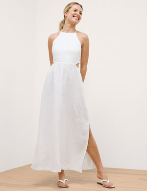 SoftWash Linen Halter Dress | Beyond Yoga SoftWash Linen Halter Dress | Beyond Yoga